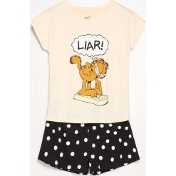 Dwuczęściowa piżama Garfield - Beżowy. Brązowe piżamy damskie marki Reserved, m. Za 59,99 zł.