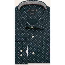 Tommy Hilfiger Tailored - Koszula. Niebieskie koszule męskie Tommy Hilfiger Tailored, bez wzorów, z bawełny, klasyczne, z klasycznym kołnierzykiem, z długim rękawem. Za 299,90 zł.