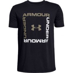 Koszulka chłopięca Box Logo Boys Ss czarna r. XL-176 cm (1329099 001). Czarne t-shirty chłopięce Under Armour, bez wzorów, bez rękawów. Za 75,61 zł.