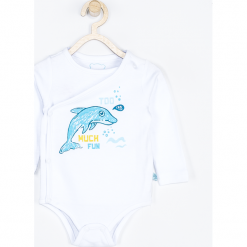 Body. Białe bielizna chłopięca COOL DUDE, z nadrukiem, z bawełny. Za 32,90 zł.