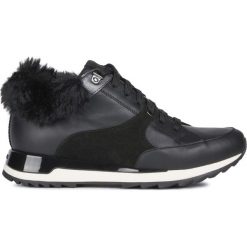 Geox Aneko ABX Tenisówki Czarny. Czarne trampki i tenisówki damskie Geox, bez wzorów, ze skóry, bez zapięcia. Za 617,95 zł.