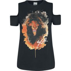 The Lion King Scar Koszulka damska czarny. Czarne koszulki damskie marki The Lion King, xxl, z nadrukiem, bez kołnierzyka. Za 69,90 zł.