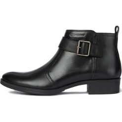 Geox botki damskie Laceyin D94BFE 00043 37.0 czarne. Czarne botki damskie Geox, na niskim obcasie, na obcasie, z paskami. Za 429,00 zł.