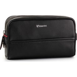 Kosmetyczka VALENTINI - 001-06540-0406-01 Black/Dark Red. Czarne kosmetyczki męskie Valentini, ze skóry. W wyprzedaży za 199,00 zł.