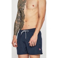 Fila - Kąpielówki. Niebieskie kąpielówki męskie Fila, xl, bez wzorów, z bawełny. W wyprzedaży za 119,90 zł.