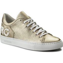 Sneakersy ICEBERG - Serena 18EID1256B Satinato Lame Platino. Żółte półbuty damskie Iceberg, na co dzień, bez wzorów, ze skóry, bez obcasa, na płaskiej podeszwie, bez zapięcia. W wyprzedaży za 579,00 zł.