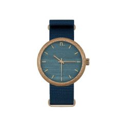 Drewniany zegarek new hoop 43 n043. Niebieskie zegarki męskie marki Neatbrand. Za 599,00 zł.