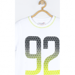 Koszulka. Białe t-shirty chłopięce BIG DREAM, z aplikacjami, z elastanu, z krótkim rękawem. Za 45,90 zł.