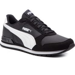Sneakersy PUMA - St Runner V2 Nl Jr 365293 01 Puma Black/Puma Black. Czarne półbuty dziewczęce Puma, na sznurówki. Za 199,99 zł.