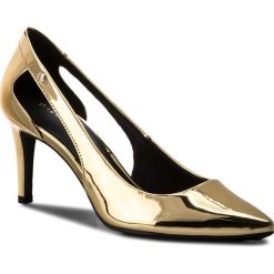 Szpilki: Szpilki TOMMY HILFIGER – Mirror Metallic Cut Out Pump FW0FW02972 Light Gold 708