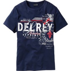T-shirty męskie z nadrukiem: T-shirt Regular Fit bonprix ciemnoniebieski