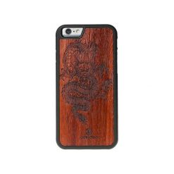 IPhone 6/6S Drewniane etui Czerwony Smok. Czerwone etui damskie marki Bewood, z lakierowanej skóry. Za 109,00 zł.