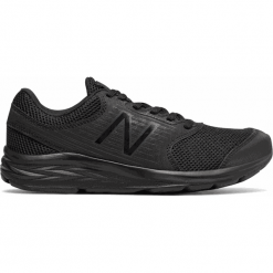 New Balance W411CK1. Czarne buty sportowe damskie New Balance, bez wzorów, z materiału, do biegania. Za 249,99 zł.