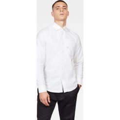 G-Star Raw - Koszula. Białe koszule męskie G-Star RAW, s, bez wzorów, z bawełny, eleganckie, z włoskim kołnierzykiem, z długim rękawem. Za 369,90 zł.