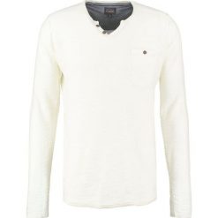Swetry klasyczne męskie: Solid EBER Sweter offwhite