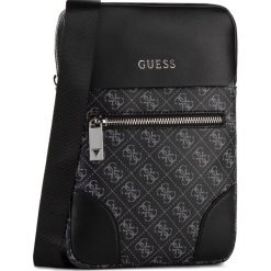 Saszetka GUESS - Manhattan Logo HM6767 POL94 BLA. Szare torby męskie skórzane Guess, z aplikacjami, ze skóry ekologicznej, młodzieżowe. W wyprzedaży za 259,00 zł.