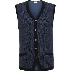 Bugatti ONECK Kamizelka navy. Niebieskie marynarki męskie Bugatti, s, bez wzorów, z wełny. Za 439,00 zł.