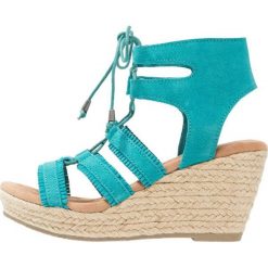 Rzymianki damskie: Minnetonka LEIGHTON Sandały na platformie turquoise
