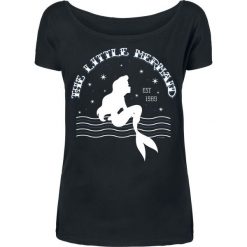Ariel - Mała Syrenka Tattoo Waves Koszulka damska czarny. Czarne t-shirty damskie marki Ariel - Mała Syrenka, xl, z nadrukiem, z dekoltem w łódkę. Za 62,90 zł.