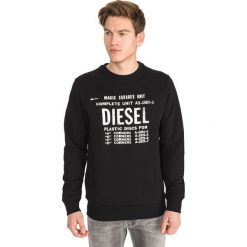 Diesel S-Gir-B5 Bluza Czarny. Czarne bluzy męskie Diesel, s, z nadrukiem, z bawełny, bez kołnierzyka, bez rękawów, bez kaptura. Za 390,95 zł.