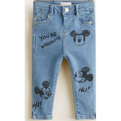 Odzież dziecięca: Mango Kids - Jeansy dziecięce Mickey 80-104 cm