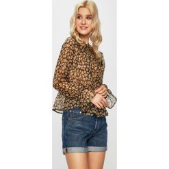 Scotch & Soda - Bluzka. Pomarańczowe bluzki damskie Scotch & Soda, na co dzień, s, bez wzorów, z poliesteru, ze stójką, z długim rękawem. W wyprzedaży za 169,90 zł.