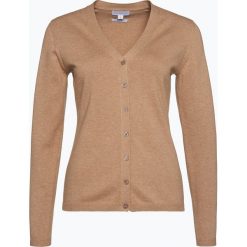 Brookshire - Kardigan damski, beżowy. Brązowe swetry damskie brookshire, xl, bez wzorów, z bawełny, bez rękawów, bez kaptura. Za 89,95 zł.