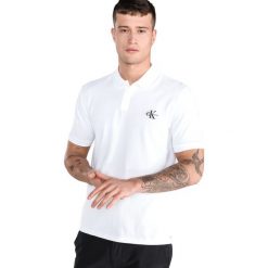Calvin Klein Polo Koszulka Biały. Białe podkoszulki męskie Calvin Klein, l, bez wzorów, z bawełny, bez rękawów. Za 326,95 zł.