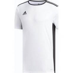 Koszulka do piłki nożnej Entrada krótki rękaw. Koszulki męskie Adidas, s, bez wzorów, z tkaniny, z kontrastowym kołnierzykiem, z krótkim rękawem, krótkie. Za 69,99 zł.