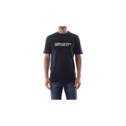 T-shirty z krótkim rękawem Tommy Hilfiger MW0MW010468 BIG SCALE. Niebieskie t-shirty męskie TOMMY HILFIGER, s, bez wzorów, bez kołnierzyka, krótkie. Za 131,30 zł.