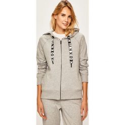 Dkny - Bluza. Szare bluzy damskie DKNY, s, bez wzorów, z elastanu, bez rękawów, z kapturem. W wyprzedaży za 269,90 zł.