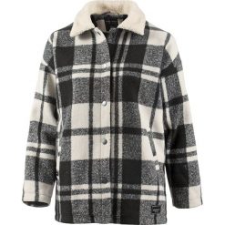 Kurtka w kolorze kremowo-czarnym. Czarne płaszcze damskie Street Wear, s, w kratkę, bez kaptura. W wyprzedaży za 214,95 zł.