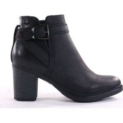 BOTKI DAMSKIE TS 032Z CZAR. Botki damskie T. Sokolski, ze skóry ekologicznej, bez obcasa, bez zapięcia. Za 119,00 zł.