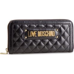 Duży Portfel Damski LOVE MOSCHINO - JC5612PP17LA0000 Nero. Czarne portfele damskie Love Moschino, ze skóry ekologicznej. Za 429,00 zł.