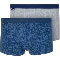 Dwupak męskich bokserek HENDERSON Core Fancy. Niebieskie bokserki męskie marki Henderson, bez wzorów, z dzianiny. Za 41,29 zł.
