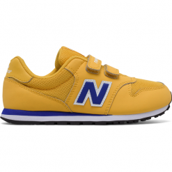 New Balance KV500YLY. Brązowe buciki niemowlęce marki New Balance, na lato, z materiału. Za 199,99 zł.
