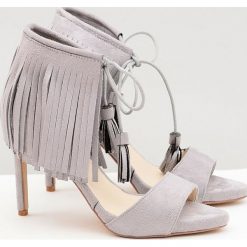 Lu Boo Szare Sandały Boho Na Szpilce Miky. Szare sandały damskie eleganckie. Za 29,00 zł.