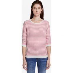 Tom Tailor Denim Sweter Różowy. Różowe bluzy damskie TOM TAILOR DENIM, m, w paski, z elastanu, bez rękawów, bez kaptura. Za 140,95 zł.