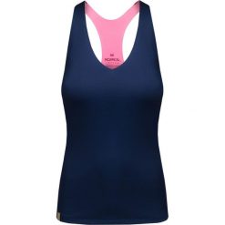 Top MONREAL LONDON Granatowy. Niebieskie bluzki damskie Monreal London, z nadrukiem, z tkaniny, bez kołnierzyka, bez rękawów. W wyprzedaży za 348,00 zł.