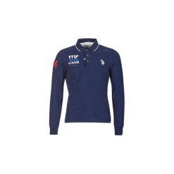 Koszulki polo z długim rękawem U.S Polo Assn. UNITED KINGDOM POLO. Niebieskie koszulki męskie U.S. Polo Assn., s, bez wzorów, z długim rękawem. Za 383,20 zł.