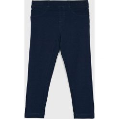 Blukids - Legginsy dziecięce 98-134 cm. Niebieskie spodnie dziewczęce Blukids, bez wzorów, z elastanu. Za 49,90 zł.