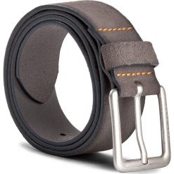 Pasek Męski BOSS - Jordin 50379586 Medium Grey 030. Szare paski męskie Boss, w paski, ze skóry. W wyprzedaży za 159,00 zł.