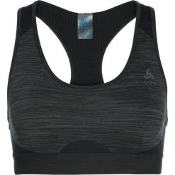 Biustonosze sportowe: ODLO SEAMLESS MEDIUM Biustonosz sportowy black/steel grey