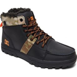 DC buty zimowe męskie Woodland M Boot Kmi Black/Multi 43. Czarne buty zimowe sportowe męskie DC, za kostkę, bez zapięcia. W wyprzedaży za 299,00 zł.