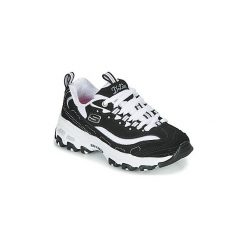 Buty Dziecko Skechers D'LITES. Czarne trampki dziewczęce Skechers, bez wzorów, bez zapięcia. Za 249,00 zł.