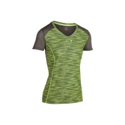 T-Shirt tenisowy Soft 500 damski. Brązowe t-shirty damskie marki ARTENGO, bez wzorów, z elastanu, bez kołnierzyka. W wyprzedaży za 24,99 zł.