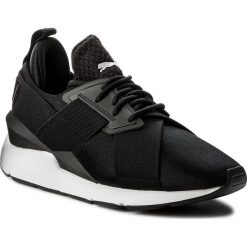 Sneakersy PUMA - Muse Satin EP 365534 03 Puma Black/Puma White. Czarne półbuty damskie Puma, na co dzień, bez wzorów, ze skóry ekologicznej, bez obcasa, na płaskiej podeszwie, bez zapięcia. W wyprzedaży za 239,99 zł.
