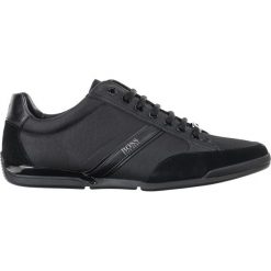 BOSS Hugo Boss Saturn Tenisówki Czarny. Czarne trampki męskie BOSS Hugo Boss, bez wzorów, ze skóry, bez zapięcia. Za 669,95 zł.