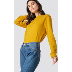 NA-KD Basic Bluza basic - Yellow. Żółte bluzy rozpinane damskie NA-KD Basic, prążkowane. Za 100,95 zł.