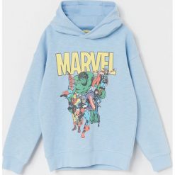 Bluza dresowa z motywem Marvel - Niebieski. Niebieskie bluzy męskie Reserved, m, z motywem z bajki, z dresówki, bez kołnierzyka, bez rękawów, bez kaptura. Za 79,99 zł.